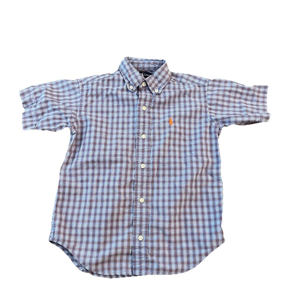 Ralph Lauren Boys Button Down Shirt 5‎ Plaid